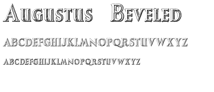 Augustus Beveled font